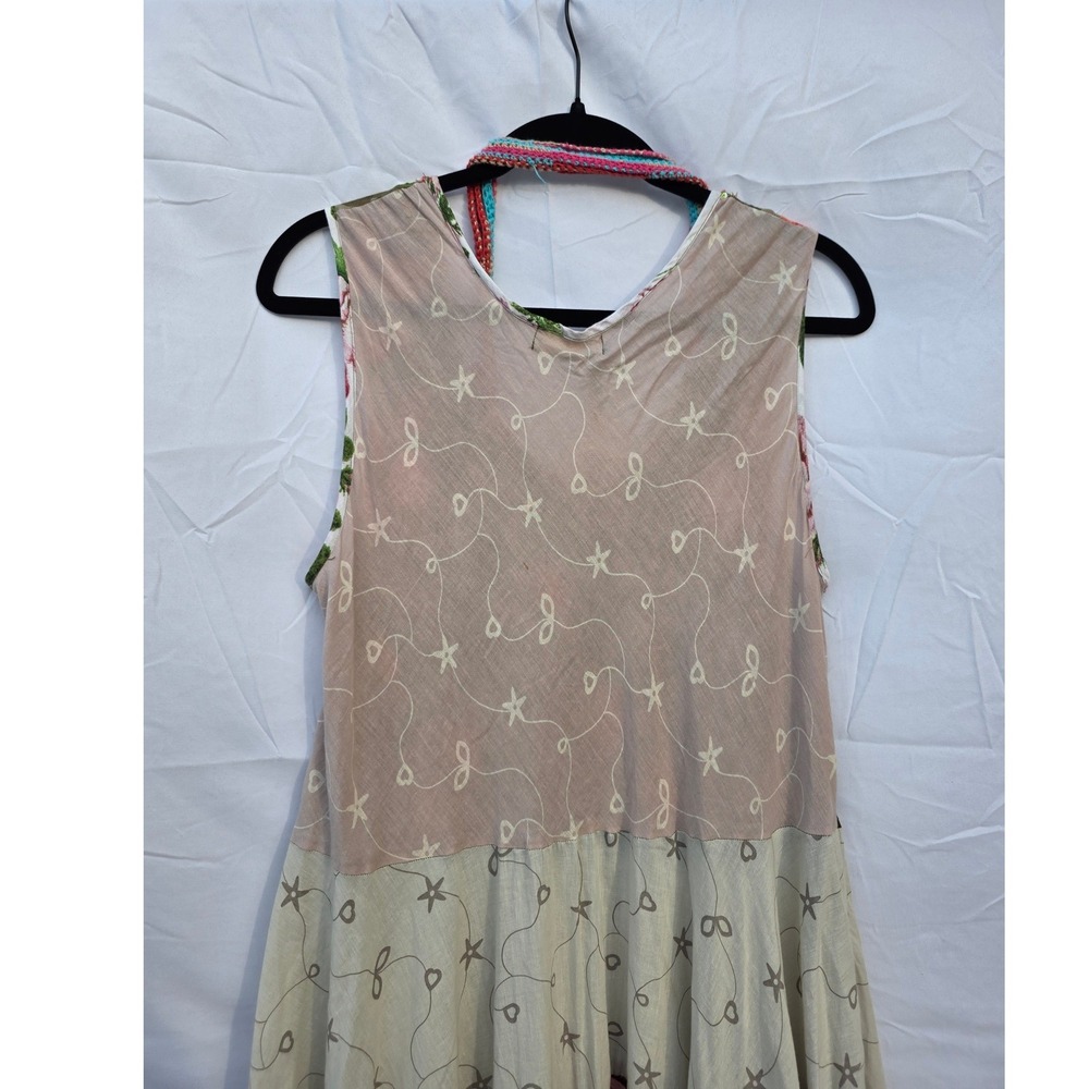 Antica Sartoria Giacomo Cinque Camo Floral Patchwork Beaded Maxi Dress Womens L - Picture 5 of 13